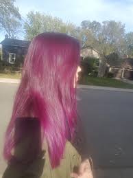 Tried Manic Panic Ultra Violet And Fuscia Shock Over My Medium Light Brown Hair Hair Color Options Light Brown Hair Purple Hair