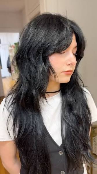 Whimsical fairy length & the practical magic of layers🧚 🔮 🪄, I let the layers and carvings do the heavy lifting. These cuts can be styled with a round brush or simply air dried., Thank you ...