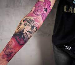 Flamingo And Flowers Tattoo By Niki Norberg Post 24209 Flamingo Tattoo Hibiscus Tattoo Tattoos