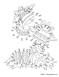 points a relier cloches de paques dots game connect the coloring pages coloriage chat des neiges