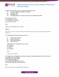 ¡ 1 introduction to testing. Ncert Exemplar Solutions For Class 7 Science Chapter 6 Physical And Chemical Changes