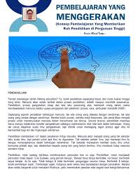 Pendidikan sebagai proses pembentukan pribadi  3. Pembelajaran Yang Menggerakan By Yusrin Tosepu Issuu