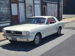 Image result for Wimbledon White 1966 Mustang