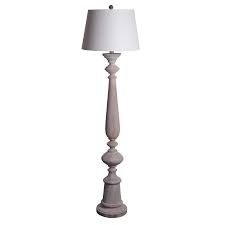 Gather Home 63 In White Wash Shaded Floor Lamp Lowes Com Floor Lamp Lamp White Wash Finish