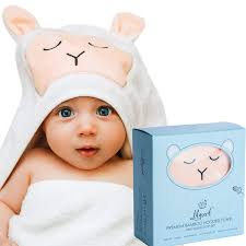 Eccomum baby hooded towel organic bamboo baby bath towels. Amazon Com Premium Bamboo Hooded Baby Towel Ultra Soft Organic Baby Bath Towel Set For Toddlers Cute Lamb Baby Hooded Towel For Girls Boys Large Infant Towel