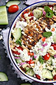 Greek Chicken Orzo Power Bowls Cravings Of A Lunatic