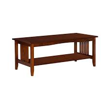 This traditional coffee table features classic mission design, capable of enhancing any décor. Linon Finley Wood Mission Coffee Table In Brown Cymx1877