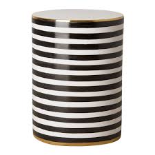 Black And White Garden Stool Emissary Siena Stripe Garden Stool Black White With Gold Garden Stool Table Garden Stool Ceramic Garden Stools