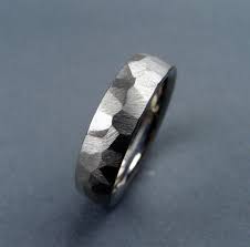 Handmade One Of A Kind Titanium Wedding Ring Faceted Freehand Ground Ring Mens Wedding Rings Titanium Wedding Rings Ruby Wedding Rings