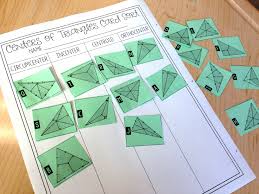 My Geometry Students Loved This Centers Of Triangles Activity This Was Such A Fun Alternative Triangle Worksheet Sorting Cards Geometry Interactive Notebook