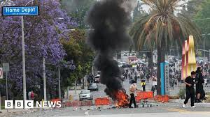 How LA erupted over rumours of immigration raid at a hardware store