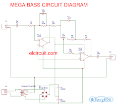 The complete bass treble circuit diagram is shown in the image below. Mega Bass Circuit Using 4558 Electronic Circuit