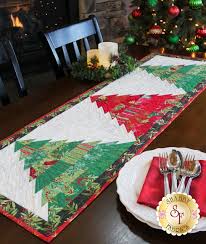 Tree Farm Table Runner Kit Splendid The Tree Farm Table Runner Using T Quilted Table Runners Christmas Christmas Table Runner Quilted Table Runners Patterns