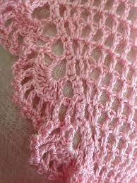 Pink Lacy Triangular Shawl Crochet Edging Patterns Crochet Lace Scarf Crochet Shawl Pattern Free