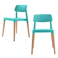 Cozyblock Bel Series Turquoise Modern Accent Dining Side Chair With Beech Wood Leg Set Of 2 Bel Turquoise 2 The Home Depot Side Chairs Dining Turquoise Dining Chairs Farmhouse Dining Chairs