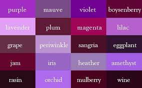 Lilac is a somewhat common color for dresses and interiors. Purple Colour Palette Names Purple Color Palettes Wedding Colors Purple Purple Color
