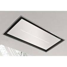 Der deckenlüfter wird an der decke. Airforce Sinergia Deckenlufter 100 Cm Edelstahl Glas Weiss 101062 Eek A Online Shop Dunstabzugshaube A Decken Hauben