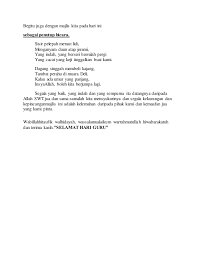 Juga sesuai diubahsuai untuk program sambutan lain dan juga peringkat daerah serta. Teks Pengacara Majlis Hari Guru 2018