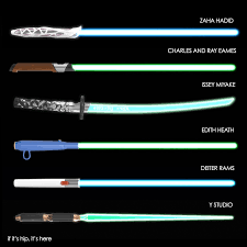 This is no longer quite as unique as i thought; Designer Lightsabers As Imagined By Y Studio If It S Hip It S Here