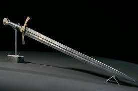 Damascus Crusader Sword From Forged In Fire Arming Sword Sword Swords And Daggers