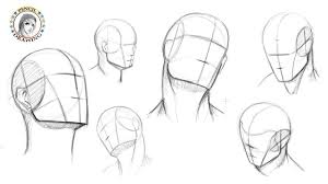 Draw The Head In Different Positions رسم الرأس في أوضاع مختلفة Realistic Drawings Pencil Drawings Drawings