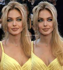 Photos taken from the uk set of the film showed the actress wearing a white gown and sporting platinum blonde locks. Angelina Jolie Angelina Jolie Makeup Angelina Jolie Angelina Jolie Photos