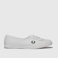Womens White Fred Perry Aubrey Trainers Schuh