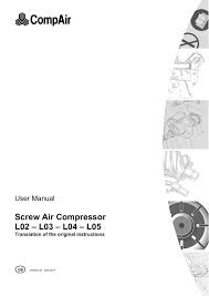 1 cubic unit at approximately 7 times atmospheric pressure. Screw Air Compressor L02 L03 L04 L05 Manualzz