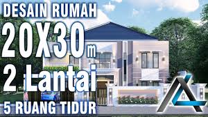 Desain rumah modern 5 bilik. Desain Rumah 20 X 30 Meter I Samarinda Rumah Minimalis Modern Kolam Renang Jasaarsitek Arsitek Youtube