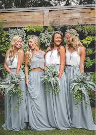 Magbridal Hot Sale Chiffon V Neck Neckline Two Piece A Line Bridesmaid Dresses In 2020 Two Piece Bridesmaid Dresses Cheap Bridesmaid Dresses Wedding Guest Dress