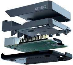Buy Argon Neo Raspberry Pi 4 Case Designed For Gpio And Poe Access Cooling Fan Camera And Lcd Display All Aluminum Heatsink Enclosure Online In Tunisia B07wmg27t7