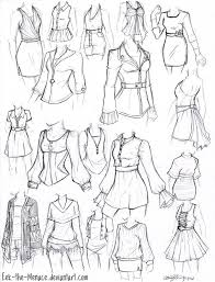 Female Clothing Sketches Anime Drawings Tutorials Art Reference Poses