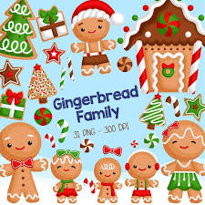 Gingerbread Family Clipart Christmas Cookies In Winter Clip Art Holiday Season Free Svg On Request In 2020 Christmas Clipart Clip Art Gingerbread