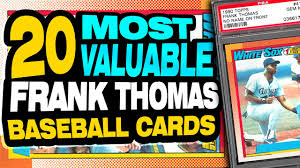 Check spelling or type a new query. Top 20 Frank Thomas Baseball Cards Frank Thomas Rookie Card List Youtube