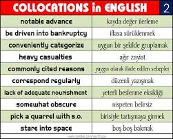 Ingilizce Kelime Ogrenme Teknigi Collocations In English Ingilizce Ogrenme Egitim