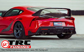 Aletas de fibra tipo origin. Trc Tuning Corporations Germany E K Toyota Lexus Mazda Tesla Tuning Developments Trc Performance Seibon Carbon Rear Wing Spoiler Supra Mkiv Style Toyota Supra A90 Mkv