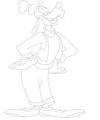 Free printable coloring pages goofy coloring pages. Goofy Coloring Printable Page