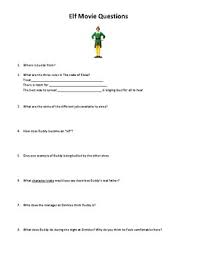 The movie trivia questions and answers are new ones, but if you did well on the previous article sections, you should know the answers to these. Elf Movie Worksheets Teaching Resources Teachers Pay Teachers