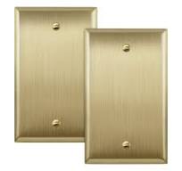 Amazon.com: ENERLITES Blank Device - Placa de pared de metal, acero  inoxidable 201, resistente a la corrosión, tamaño de 1 banda, 4.50 x 2.76  ...