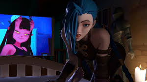 Night Time TV with Jinx Cartoon porn video, Rule 34 animated