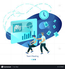 Premium Vector Illustrations Of Team Meeting Illustration Download In Png Vector Format Business Illustration Vector Illustration Meet The Team