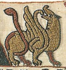 Griffin Jpg 576 614 Bayeux Tapestry Bayeaux Tapestry Medieval Embroidery