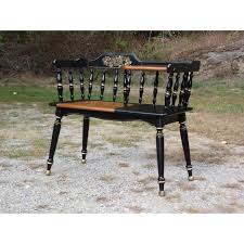 312 results for telephone bench. Vintage Ethan Allen Gossip Bench Hitchcock Style Telephone Table Entry Bench Chairish