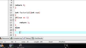 C Programming 35 Factorial Of A Number Using Recursive Function Youtube