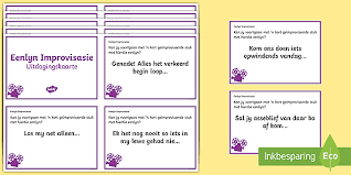 At vi har fået to inden for kort tid, det er lidt overraskende, siger han. Drama Eenlyn Improvisasie Uitdadingskaarte Teacher Made