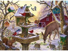 Nothing passes the time quite as well as a challenging, yet still fun, puzzle. Buy Bits And Pieces 300 Large Piece Jigsaw Puzzle For Adults Sunrise Feasting 300 Pc Animals Winter Scene Jigsaw By Artist Liz Goodrick Dillon Online In Indonesia B01dkqr0w6