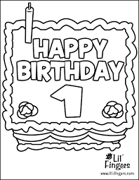 (max 30 characters) other great ideas for text: Happy 1st Birthday Printable Coloring Pages