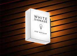Download Free Light Box Signage Mockup Mockuptree