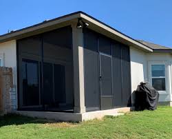 Enjoy the great outdoors without worrying about pests or critters with a screened or glass patio enclosure from breezy home improvement. Screened Porches Patio Screen Enclosures San Antonio Austin