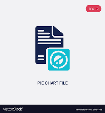 Two Color Pie Chart File Icon From Business